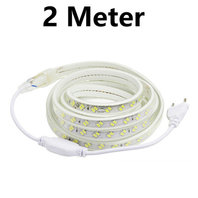 

IP67 LED Strip 220V 5730 120LEDM Waterproof Flexible Lamp Replace T5 Real 10WM With EU Plug WarmCold White