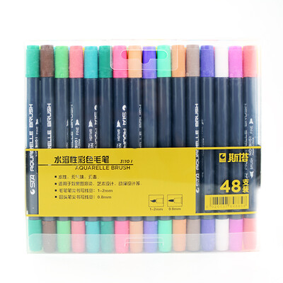 

Star STA 3110 1 color double head water soluble soft marker pen beauty signature pen comic soft pen