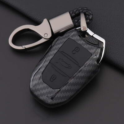 

Huashi Peugeot Key Bag Peugeot 301 308S 408 508 2008 4008 3008 5008 Peugeot Car Key Case Enclosure All Black - Peugeot Special Smart