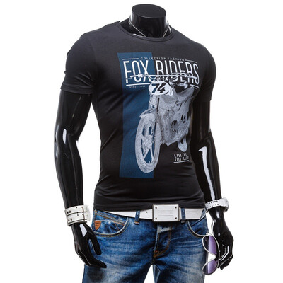 

Zogaa New Men's T-shirt Short Sleeve Printing Slim Fashion