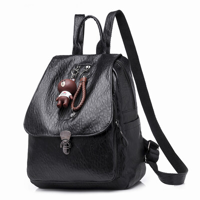 

Weis Soft Leather PU Backpack Female Backpack B-NVBM6907