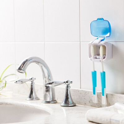 

Double toothed toothbrush sterilizer for hanging toothbrush