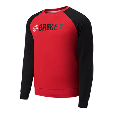 

Qiaodan mens sports knit top round neck sports sweater pullover men