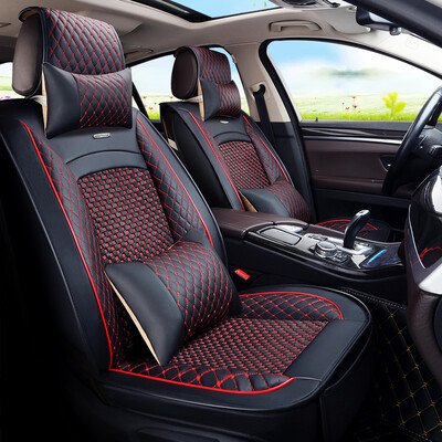 

BOLISH five four-season general-purpose car seat car seat cushion all surrounded by environmentally-friendly breathable car seat cover car seat cushion pad Hangzhou embroidery straw machine luxury business black