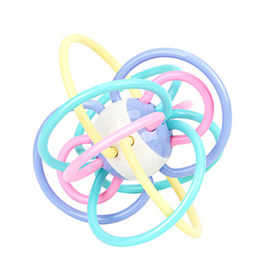

MillyMally molar stick baby baby teether Manhattan hand catch ball non-toxic silicone soft bite toy tooth gel hand grab ball