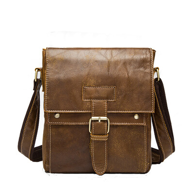 

2016 Brand genuine leather messenger bag for men retro business briefcase high quality shoulder messenger bag men bag