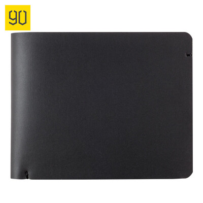 

90 points wallet light anti-theft brush soft texture solid wear-resistant wallet minimalist business casual wallet black