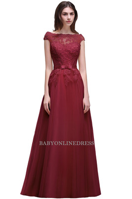 

Elegant Lace Bridesmaid Dresses Long Chiffon Wedding Party Dress 2018