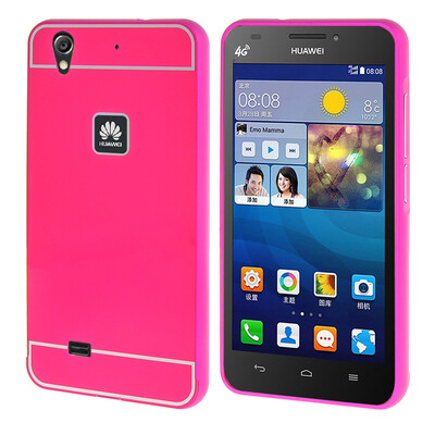 

MOONCASE Huawei G620 Случай 2 В 1 жесткий бампер вставить обложка чехол для Huawei Ascend G620 ярко-розовый