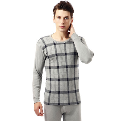 

Антарктический Qiuyiqiuku мужское нижнее белье мода Safeguard хлопок жаккард молодежь в возрасте термобелье устанавливает N693D10041 темно-синий - квадраты -XL