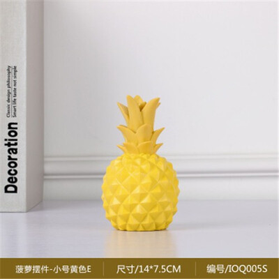 

Nordic ins creative resin pineapple Storage tank piggy bank figurines living room TV cabinet home personality decorative ornament
