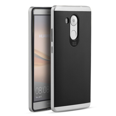 

KOOLIFE Mate8 Huawei комплекты защиты телефона оболочка из силиконовой мягкой оболочки Выдерживает падение границы все включено жилья для мата 8 серии Hornet - Space серебро