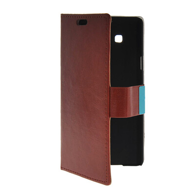 

MOONCASE Slim Leather Side Flip Wallet Card Slot Pouch with Kickstand Shell Back чехол для Samsung Galaxy A7 Brown