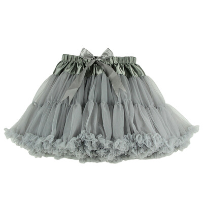 

Buenos Ninos Women Tutu Skirt Double Layer Midi Pettiskirt