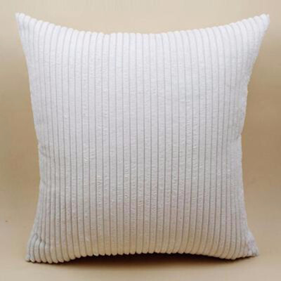 

Cntomlv hot sale Candy Color Strips Corduroy Cushion Cover Car Sofa Pillow Case with Zipper Multi Sizes