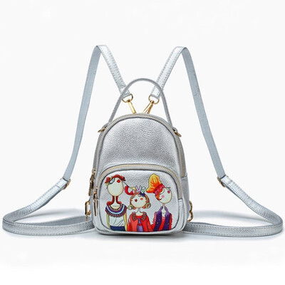 

Multipurpose printing Pu Women Leather Handbag Famous Brand girl Messenger Bags Shoulder Bag Pouch Female folk-custom backpack