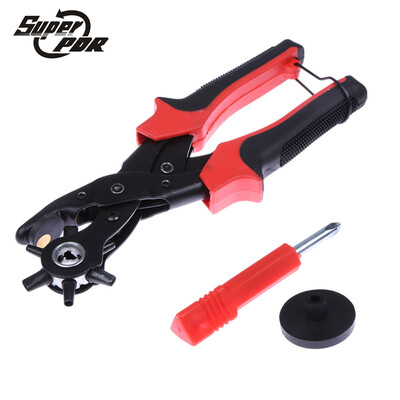 

Super PDR 6 Sized 9" Heavy Duty Leather Hole Punch Hand Pliers Belt Holes Punches