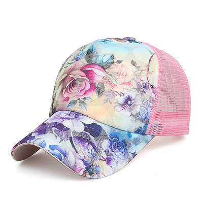 

Guttavalli Fashion Vintage Flowers Lace Baseball Caps Mesh Women Sunhats Lace Floral Popular Sunscreen Men Outdoors Adjustable Hat