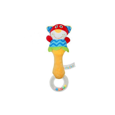 

2015 Hot 4 designs Soft toys Animal Model Handbells Rattles ZOO Squeeze Me Rattle Cute Gift Baby Educational toy Age for 3M