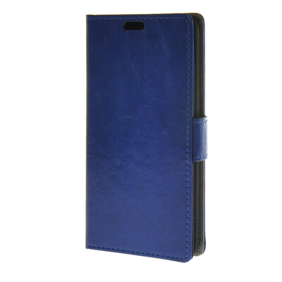 

MOONCASE Smooth Skin PU Leather Case Wallet Flip Card Stand Back Cover for Huawei Ascend Y635 Blue