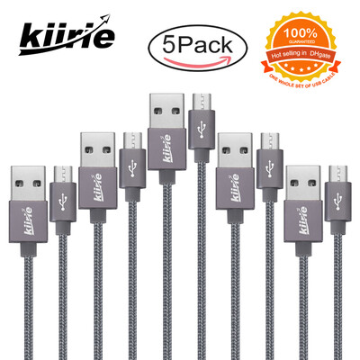 

5 Pak Micro Datakabel USB Snelle Opladen Hoge Kwaliteit 05 m 3x1 m 1x15 m Duurzaam Nylon 24 maanden garantie