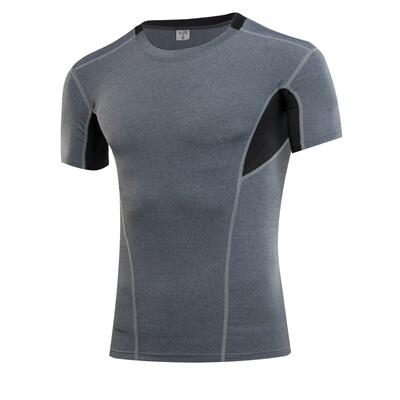 

Mens Sportswear Compression Fitness Tights Running Shirt Gym ManS T-Shirt