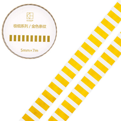 

Kinbor hand book&paper tape 5mm7mhand book sticker foundation fine section tape golden dividing line DTB64295