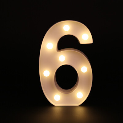 

26 White Letter LED Alphabet Light Indoor Battery powered Wall Hanging Night Light Bedroom Wedding Birthday Party Decor