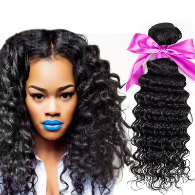 

Dream Like 8A Malaysian Virgin Hair Deep Wave 3 Bundles Unpprocessed Human Hair