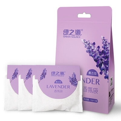 

Green source lavender fragrance bag wardrobe aromatherapy fragrance indoor essential oil sachet in addition to flavor sachet 10g 6 bags