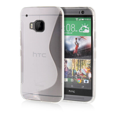 

MOONCASE  - Line Soft Flexible Silicone Gel TPU Skin Shell Back Case Cover for HTC One M9 Clear