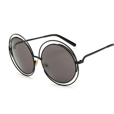 

FEIDU Fashion Circle Round Sunglasses Women Brand Designer Retro Oversized Round Frame Sun Glasses Women Oculos De Sol Feminino