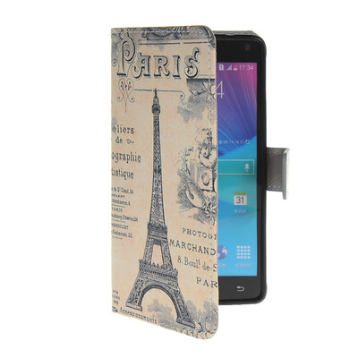 

MOONCASE Pattern Style Leather Side Flip Wallet Card Slot Pouch Stand Shell Back ЧЕХОЛ ДЛЯ Samsung Galaxy Note 4 N9100