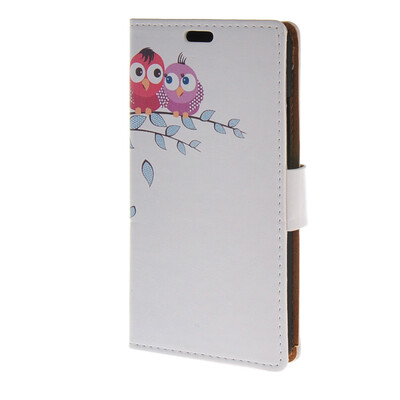 

MOONCASE Case for Huawei Honor 4A (5.0") Leather Flip Wallet Style and Kickstand Case Cover [Cute Pattern] Design / a12
