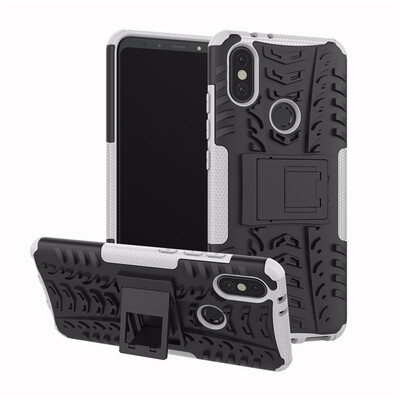 

Goowiiz Phone Case For Xiaomi Mi Note 26XA2 Armor Tire Texture Rugged Protection PCTPU Silicone