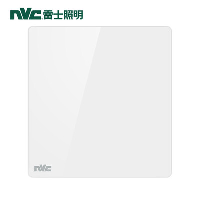 

NVC switch socket panel smart series one single open single control with fluorescent 86 type bed switch socket without border large rocker panel white