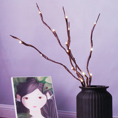 

Green source creative branch lamp living room dining room bedroom simple creative lamp home vase decoration lamp battery light
