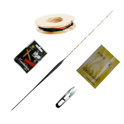 

Hermit YinShi Taiwan fishing line line group 72 meters line group drift hook combination set floating drift line group accessories set