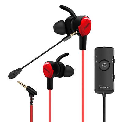 

Siberia XIBERIA MG-2 Headphones In-Ear Game Earphones Vibration Edition Computer Phone Music Game Earbuds with Wheat Eating Chicken Headphones Black