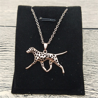 

New Dalmatian Necklace Trendy Style Dalmatian Pendant Necklace Women Fashion Pet Jewellery Animal Dog Jewellery