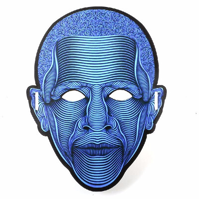 

Halloween LED Light Full-face Mask Sound Activated Glowing for Festival Party Halloween Carnivals Dance Ball Masquerades Cosplay
