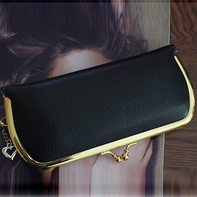 

Ladys Purse Lichee Pattern Purse Candy Color Vintage Wallet Ladies Hand Bag