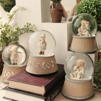 

[Jingdong Supermarket] Yiko home creative gift pony music crystal ball music box