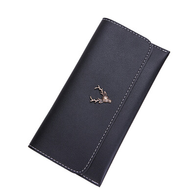 

Fashionable Ladys Length Wallet Ultrathin Personality Wallet Elegance Deer Wallet