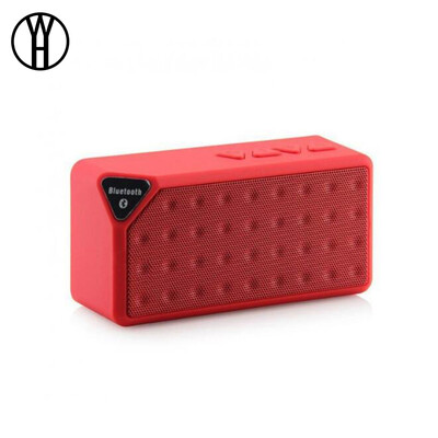 

WH X3 Bluetooth Speaker Fashion Style TF USB Wireless Portable Music Sound Box Subwoofer Loudspeakers for huawei xiaomi
