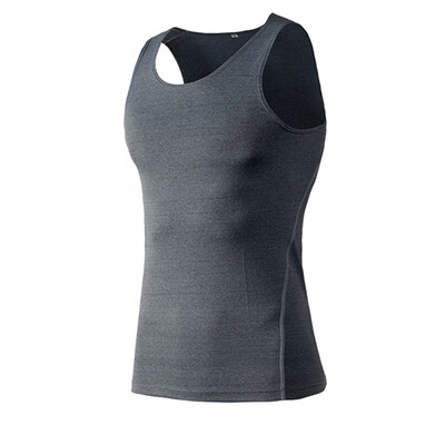 

Men Compression Stringer Bodybuilding Mens GYM Undershirts Male Shirts Sports
