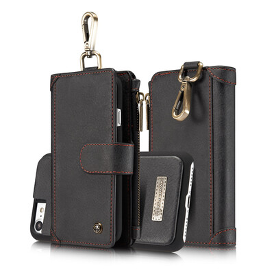 

Iphone 66S6 Plus6S Plus Luxury Leather Commerce Multi-function Detachable Waist hanging type Wallet Phone case
