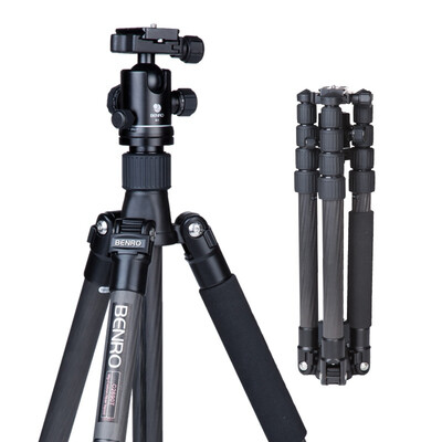 

Штатив штатива Benro C2690TB1 профессиональный SLR штатив PTZ углеродное волокно Canon Nikon SLR камера штатив складной