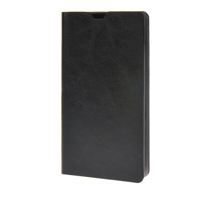 

MOONCASE Leather Side Flip Wallet Card Holder Stand Shell Pouch ЧЕХОЛ ДЛЯ LG Joy H220 Black