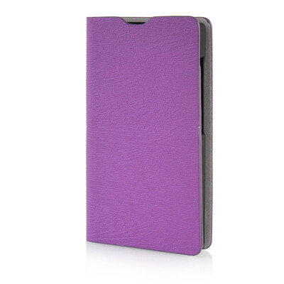 

MOONCASE Leather Side Flip Wallet Card Slot Pouch Stand Shell Back ЧЕХОЛ ДЛЯ Microsoft Lumia 435 Purple